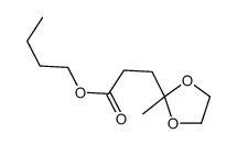butyl 3-(2-methyl-1,3-dioxolan-2-yl)propanoate结构式