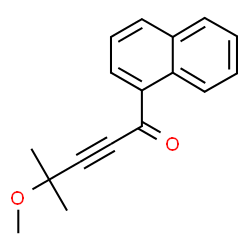 4-METHOXY-4-METHYL-1-NAPHTHALEN-1-YL-PENT-2-YN-1-ONE结构式