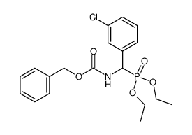 benzyl (3-chlorophenyl)(diethoxyphosphoryl)methylcarbamate Structure