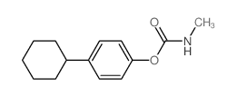 (4-cyclohexylphenyl) N-methylcarbamate结构式