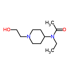 N-Ethyl-N-[1-(2-hydroxyethyl)-4-piperidinyl]acetamide结构式