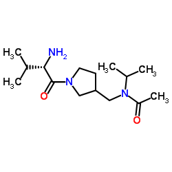 N-Isopropyl-N-{[1-(L-valyl)-3-pyrrolidinyl]methyl}acetamide结构式