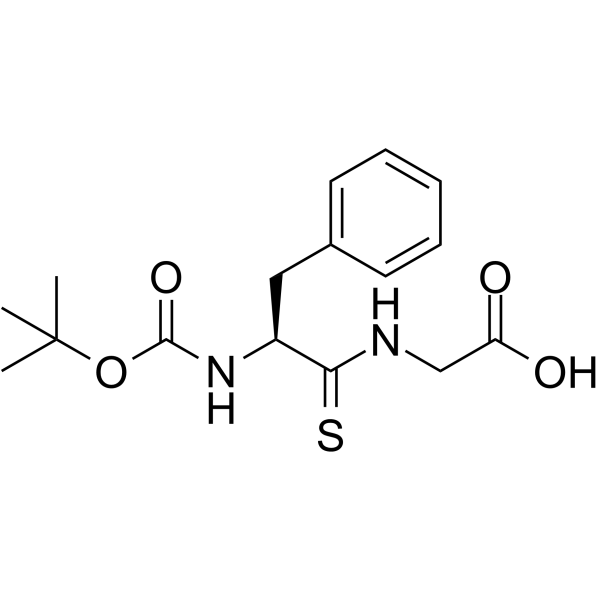 N-[(1,1-Dimethylethoxy)carbonyl]thio-L-phenylalanylglycine Structure