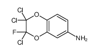 2,2,3-trichloro-3-fluoro-1,4-benzodioxin-6-amine Structure