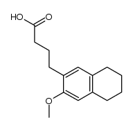 4-(3-methoxy-5,6,7,8-tetrahydro-[2]naphthyl)-butyric acid Structure