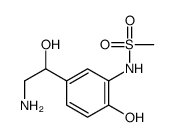 N-[5-(2-amino-1-hydroxyethyl)-2-hydroxyphenyl]methanesulfonamide结构式