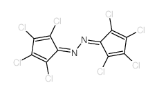 2,3,4,5-tetrachloro-N-[(2,3,4,5-tetrachloro-1-cyclopenta-2,4-dienylidene)amino]cyclopenta-2,4-dien-1-imine structure