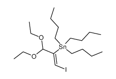 Tributyl-((Z)-1-diethoxymethyl-2-iodo-vinyl)-stannane Structure