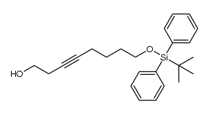 8-((tert-butyldiphenylsilyl)oxy)oct-3-yn-1-ol结构式