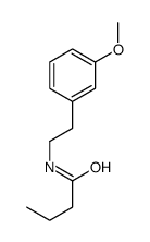 N-[2-(3-methoxyphenyl)ethyl]butanamide Structure