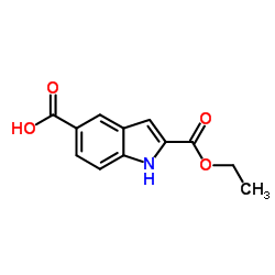 2-(Ethoxycarbonyl)-1H-indole-5-carboxylic acid Structure