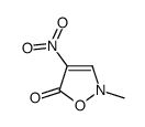 2-methyl-4-nitro-1,2-oxazol-5-one Structure