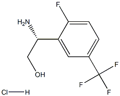 (2R)-2-AMINO-2-[2-FLUORO-5-(TRIFLUOROMETHYL)PHENYL]ETHAN-1-OL HYDROCHLORIDE结构式