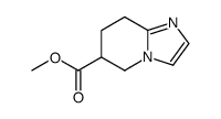 5,6,7,8-四氢-咪唑[1,2-a] 吡啶-6-羧酸甲酯结构式
