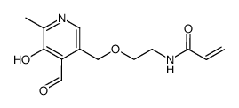 5-(<2-(acryloylamino)ethoxy>methyl)-3-hydroxy-2-methylpyridine-4-carbaldehyde Structure