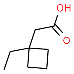 2-(1-Ethylcyclobutyl)acetic acid结构式