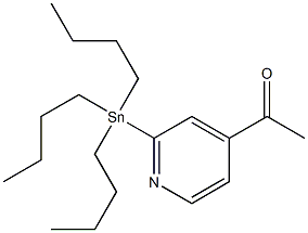 1-(2-(tributylstannyl)pyridin-4-yl)ethanone Structure