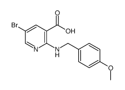 5-bromo-2-(4-methoxybenzylamino)nicotinic acid结构式