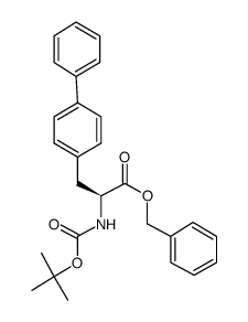 BENZYL-2-(S)-N-BOC-AMINO-2-BIPHENYL PROPIONATE结构式