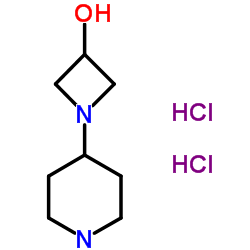 1-(4-Piperidinyl)-3-azetidinol dihydrochloride Structure