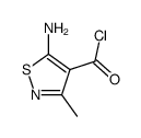 4-Isothiazolecarbonyl chloride, 5-amino-3-methyl- (9CI)结构式