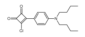 3-[4-(dibutylamino)phenyl]-4-chlorocyclobut-3-ene-1,2-dione结构式