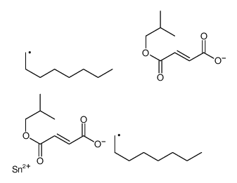 isobutyl (Z,Z)-2-methyl-10,10-dioctyl-5,8,12-trioxo-4,9,11-trioxa-10-stannapentadeca-6,13-dien-15-oate Structure