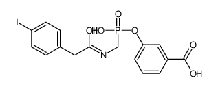 3-carboxyphenyl((N-((4-iodophenyl)acetyl)amino)methyl)phosphonate结构式