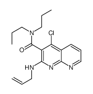 4-chloro-2-(prop-2-enylamino)-N,N-dipropyl-1,8-naphthyridine-3-carboxamide Structure