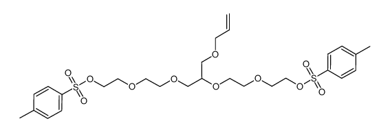 3,6,9,2-tetroxa-8[(allyloxy)methyl]-1,14-tetradecanediol ditosylate结构式