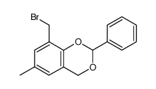 4H-1,3-Benzodioxin,8-(bromomethyl)-6-methyl-2-phenyl-(9CI) Structure