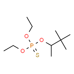 O,O-Diethyl O-(1,2,2-trimethylpropyl) =phosphorothioate结构式