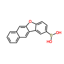 萘并[2, 3-b]苯并呋喃-2-基硼酸结构式