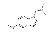 1-dimethylaminomethyl-5-methoxy-1H-indole结构式