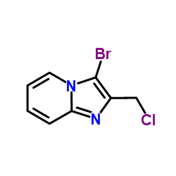 3-Bromo-2-(chloromethyl)imidazo[1,2-a]pyridine结构式