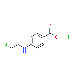 4-((2-CHLOROETHYL)AMINO)BENZOIC ACID HYDROCHLORIDE Structure