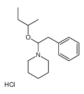 1-(1-butan-2-yloxy-2-phenylethyl)piperidine,hydrochloride Structure