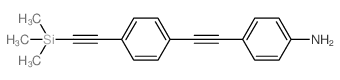 4-((4-((TRIMETHYLSILYL)ETHYNYL)PHENYL)ETHYNYL)ANILINE Structure