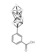 Benzoic acid, 3-(1,3,4,5,6,7,8,9,10,12-decaboraheptacyclo(8.2.0.0(2,4).0(2,12).0(5,7).0(6,9).0(8,11))dodec-11-yl)-结构式