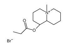 [(1R,9aR)-5-methyl-2,3,4,6,7,8,9,9a-octahydro-1H-quinolizin-5-ium-1-yl] propanoate,bromide Structure