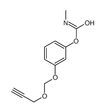 N-Methylcarbamic acid m-[(2-propynyloxy)methoxy]phenyl ester structure