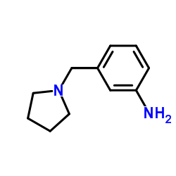 3-(吡咯啉-1-甲基)苯胺结构式