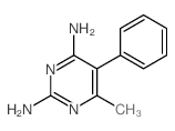 2,4-DIAMINO-6-METHYL-5-PHENYLPYRIMIDINE结构式