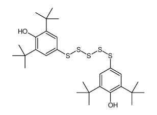 2,6-ditert-butyl-4-[(3,5-ditert-butyl-4-hydroxyphenyl)pentasulfanyl]phenol Structure