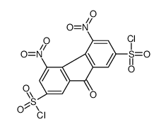 4,5-DINITRO-9-OXO-9H-FLUORENE-2,7-DISULFONYL DICHLORIDE,97 structure
