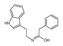 Benzeneacetamide, N-(2-(3-indolyl)ethyl)- structure