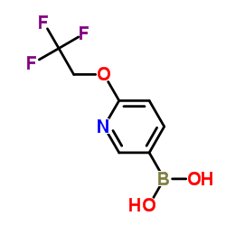 (6-(2,2,2-三氟乙氧基)吡啶-3-基)硼酸结构式