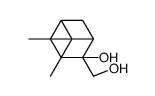 4-(hydroxymethyl)-6,6-dimethylbicyclo[3.1.1]heptan-4-ol结构式