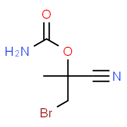 Lactonitrile, 3-bromo-2-methyl-, carbamate (ester) (8CI) Structure