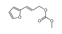 methyl 3-(2-furyl)allyl carbonate Structure